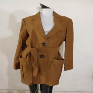 자라 마소재 루즈 벨티드 자켓 (NB11423)