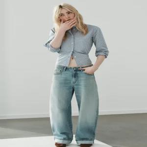 [국내 발송] 자라 JEANS TRF BAGGY FOLDED 미드라이즈 - 라이트 블루 8727/035/406 310161