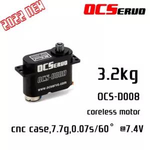 OCS D008 7 4V 코어리스 모터 3 7g cm 0 07S/60 2kg 서보 OCS D008 A