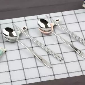 스푼 도시락 숟가락 스텐 무소음 디저트 요리 식기 2P 수저