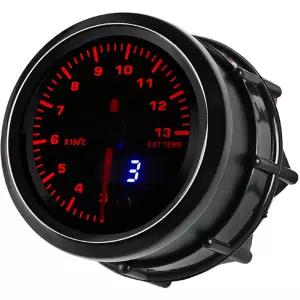 배기 가스 온도 게이지 미터 7 색 EGT 고온계 키트 300-1300 섭씨 52mm 2-1/16 보트 해양 자동차 자동 트럭