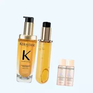 케라스타즈 데일리 윤기케어 엘릭서 얼팀 오리지널 헤어 오일 75ml+리필 75ml 세트 +퍼퓸 향수헤어오일 15m