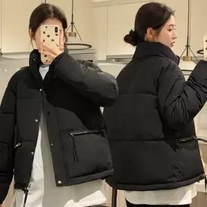 셀럽하우스 여성 패딩 점퍼 오버핏 숏패딩 하이넥 아우터 겨울 경량