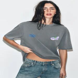ZARA 파울라 그레누이 워싱 이펙트 티셔츠 - 콜 그레이 0085/069/807