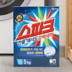 애경 스파크 가루형 세탁세제 카툰 5kg 425051