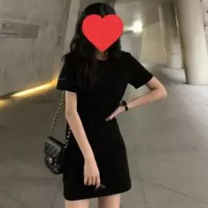 [텐바이텐][홍은]여성 심플 반팔 미니 원피스 베이직 깔끔 여름 데일리 치마