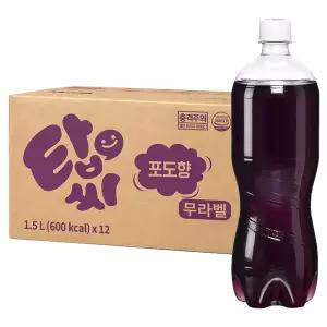 일화 탑씨 포도 무라벨 1.5Lx12페트입