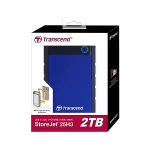 Transcend 외장HDD StoreJet SJ25H3B 충격방지 USB3.1 Gen1 2TB블루 4047109