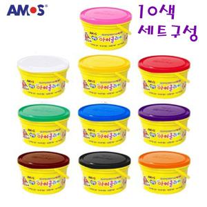 아모스 탱탱 아이클레이 600g벌크 10색 세트구성