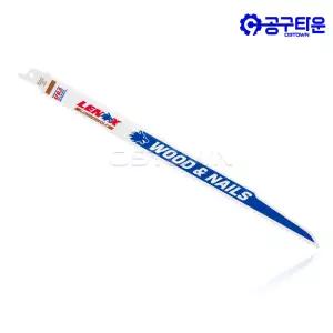 레녹스 LXKR156R 바이메탈 컷쏘날 305mm 6TPI 너비 19mm 못박힌 목재용