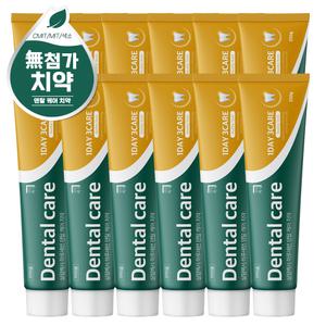 살림백서 덴탈케어 치약 12개입(250g) 대용량치약 입냄새 구취제거 잇몸 백태제거