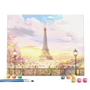 [아트박스]/아이러브페인팅 DIY캔버스형 그림그리기 40x50cm 에펠탑의 로망