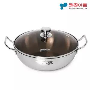 키친아트 일품 스텐304 인덕션 전골냄비 36cm