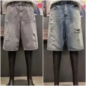 버커루 남성 5부 M GR톰 구제 데님 쇼츠_US