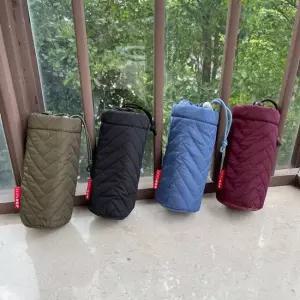 고효율 보온병 파우치 텀블러 등산 자전거 헬스 물병 보냉가방 누빔보온커버 보냉백