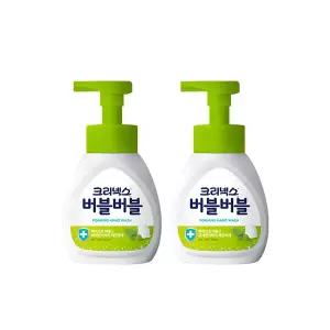 크리넥스 버블버블 핸드워시 힐링그린 250ml 2개