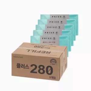 매직캔 프리베플러스 27리터 전용 리필5매 PLUS 280R