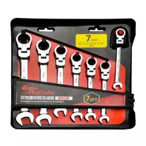 세신 플렉시블 기어렌치 7PCS(10 11 12 13 14 17 19mm) 라쳇 스패너 세트