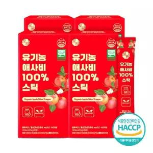 [참앤들황토농원]로팜 애플사이다비니거 유기농 애사비 100% 15포 4박스,총 60포