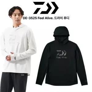 한국다이와 DE-3525 Feel Alive. 드라이 후디 흡습 속건 자외선 차단 후드티셔츠