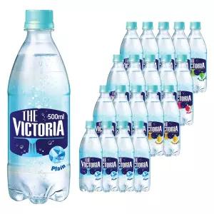 빅토리아 4가지맛 500ml 20개 (플레인5 + 청포도5 + 자두5 + 파인애플5)