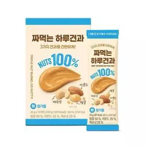 [소비기한 임박] 짜먹는 하루견과 25g, 10입, 1개