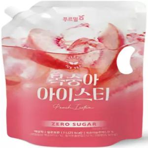복숭아 아이스티 제로슈거 1000ml, 6개