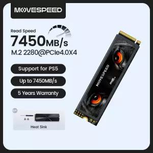 OVESPEED 7450 메가바이트/초 SSD NVe 2 2280 4TB 내부 솔리드 스테이트 하드 PCIe 4.0x4 드라이브 PS5