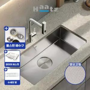 하츠 HZ-E8301SF 엠보코팅 (올스텐배수구) 사각싱크볼 폰테 사각볼 언더볼 프리미엄 언더씽크 (830x450)
