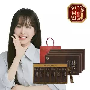 [한삼인][농협홍삼] 한삼인 홍삼진 굿데이스틱 10ml 60포 4세트+쇼핑백