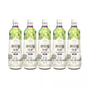 쁘띠첼 미초 청포도 900ml 5개