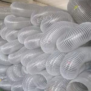 투명 PVC 100mm이상 PU 대형 덕트 호스 주름관