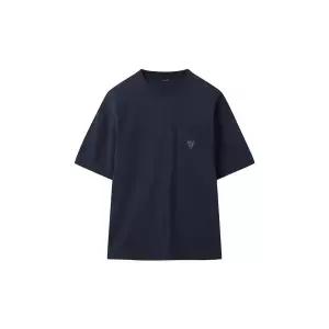 [커스텀멜로우](강남점) 네이비 바인딩 디테일 티셔츠 CWTAM25434NYX
