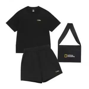 내셔널지오그래픽 N262UPB900 반팔 반바지 미니백 3PCS 세트 BLACK 1816302