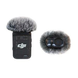 항청 마이크 윈드스크린 DJI MIC 2 호환 (DJI 1용 아님) / OSMO 포켓 퍼리 윈드 머프 (2팩-그레이)