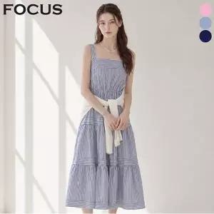 [포커스] 스트라이프 뷔스티에 원피스_VF6M1OP3581