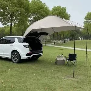 차량용 리어 어닝 휴대용 트렁크 차양 커버 보호 SUV 테일게이트 텐트 고속도로 여행을 위한 간편 설치