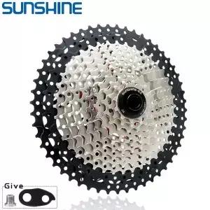 SUNSHINE 자전거 카세트 8/9/10/11/12 속도 MTB 스프로킷 11T-32T/36T/40T/42T/46T/50T/52T SHIMANO/SRAM