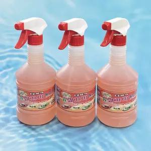 다목적 초강력 찌든때 세정제 뉴-깔끄미 600ml( 3종세트)기름제거 싱크대 주방청소 욕실 찌든 세제 다용도