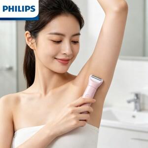 필립스 호환 여성용 전기면도기 방수 습식 및 헤어 휴대용 비키니 제모기 IPX7