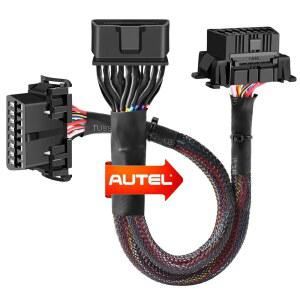 Autel 오리지널 OBD2 16핀 OBDII Y 스플리터 연장 어댑터 케이블, 16핀 1x 수 - 2X 암 연장 Y 커넥터, 모든 표준 OBD II 스캐너에 적합 (30cm /1피트)