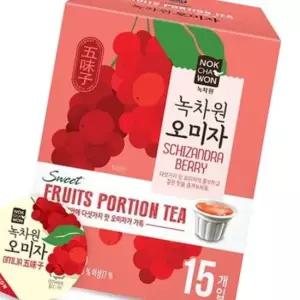녹차원 오미자차 30gx15T 녹차원