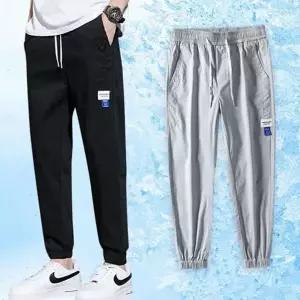 [하프클럽/]쿨링 남성 조거 팬츠 데일리 남자 조거 팬츠 밴딩 9부