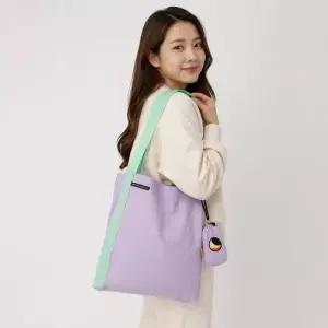티켓투더문 수입 에코백 미디엄 15L 라이트퍼플 민트