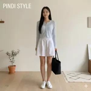 [핀디] 노마 밴딩 팬츠 여성 와이드 핀턱 숏팬츠 반바지 검정 백색 베이지