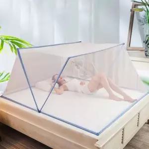 원터치 침대 모기장 텐트/1초 접이식 폴딩 덮장 바로