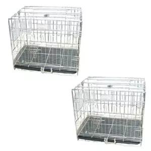 [PET] 강아지 철장 배변판 사각 반려견 고급 2P 울타리 중형