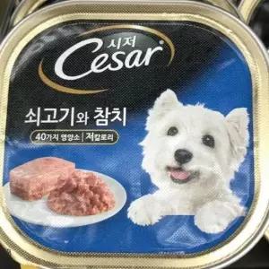[펫] 쇠고기와 참치 사료 시저 애견 100g 강 반려견 Cesar