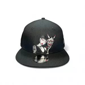 New Era 뉴에라 9FIFTY 토키도키 스냅백 캡 모자 악마화된 한냐 사악한 악마 마스크 (새 상품 태그