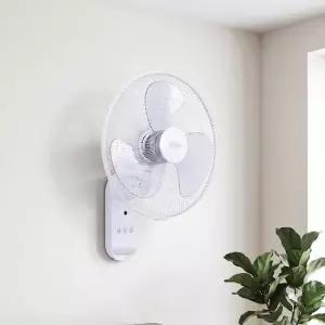 [세련된 디자인과 편리한 리모컨] 레이나 가정용 리모컨형 벽걸이 선풍기 RF-N1621R